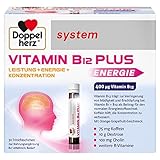 Doppelherz system VITAMIN B12 PLUS – Vitamin B12 trägt zur Verringerung von Müdigkeit und Erschöpfung bei und unterstützt die normale Funktion des Nervensystems – 30 Trinkfläschchen