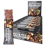 IronMaxx Lava Bar Proteinriegel - Hazelnut Nougat 18 x 40g | High-Protein-Bar mit cremigem Kern und knusprigen Topping | zuckerreduzierter Eiweißriegel palmölfrei und ohne Konservierungsstoffe