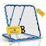 Racetex Rebounder für Fußball XXL [125cm x 125cm] - Fussball Rebounder mit robuster Konstruktion und stufenlos verstellbarem Winkel - Rebounder Fußball für Schuss-, Pass- und Ballannahmetraining