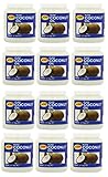 12 x 500 ml Jar Ktc 100% reines Kokosöl Mehrzwecköl Haar Kochen Feuchtigkeitspflege