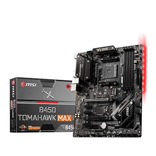 MSI B450 Tomahawk MAX II AMD AM4 DDR4 m.2 USB 3.2 Gen 2 HDMI ATX Gaming Motherboard