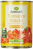 Alnatura Bio Tomatenstücke Natur, vegan, 12er Pack (12 x 400 g)