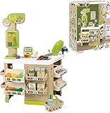 Smoby - Supermarkt Fresh Market - Bio-Supermarkt mit Spielkasse, Einkaufskorb, viel Zubehör und Elektronischen Funktionen, für Kinder ab 3 Jahren