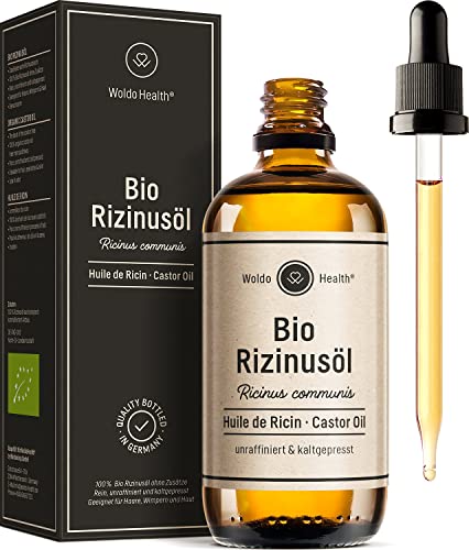 Bio Rizinusöl kaltgepresst 100ml inkl. Pipette - für Haar, Wimpern & Augenbrauen