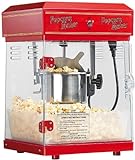 Rosenstein & Söhne Popcornmaschine Profi: Profi-Retro-Popcorn-Maschine 'Cinema' mit Edelstahl-Topf im 50er-Stil (Popcornmaschine Edelstahl, Popcornmaschine Topf, Zuckerwattemaschine)