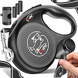 LOVPET® Hunde Rollleine 8m | Hundeleine für kleine & große Hunde 50kg | Ausziehbare Leine ergonomischer & Rutschfester Griff | Joggingleine 360° Leinenverlängerung | Laufleine Reflektierenden Maschen