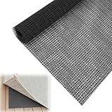 60x120cm Antirutschmatte für Teppich, Antirutschmatte Teppich, Schneidbar Teppichunterlage rutschfest, PVC Teppichgreifer Antirutschmatte, Teppichstopper, für Tischtücher (Schwarz)