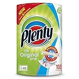 Plenty Weiße Küchenrolle, 100 Blatt, 5 Stück