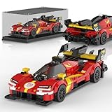 Mould King Speed Champion Auto Serie mit Acrylvitrine, Technische Bausteine 27100 Rennwagen Sportwagen Bauspielzeug, sammelbares Modellauto，Klemmbausteine Rennauto Bausätze für Kinder (355 Teile).