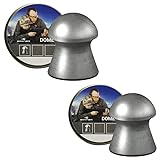 Borner-Geschosse, gewölbt, 500 Stück (4,5 mm) | Kugeln Kaliber 4,5 mm für Luftgewehre/Luftgewehre mit Druckluft [2 Schachteln]