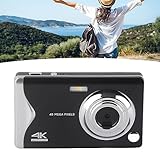Digitalkamera, 4K-HD-Kamera Langlebig Zuverlässig Einfach zu Bedienen Autofokus Leicht für Studenten