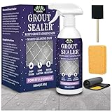 Meuvcol Fugenversiegelung, Wasserdichter Nanoversiegelung Dusche Für Boden, Küche – 100% Sicheres Fliesenspray Fugendicht – Transparenter Lotuseffekt Dusche Für Stein, Bad, Marmor - 500 ml