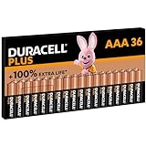 Duracell Plus Batterien AAA, 36 Stück, langlebige Power, AAA Batterie für Haushalt und Büro [Amazon exclusive]