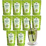 McNulty Koreanischer Pouch Drink 190ml x 10er | Erfrischende Getränke im K-Style Beutel | Fruchtige & Kaffee-Sorten | Direkt trinkfertig – ideal für unterwegs (1Box (10er), Green Grape Ade)