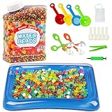 FIVAVA Wasserperlen Set 50.000 Stück Water Beads Ungiftig für Pflanzen, Blumen,Vase Füllstoff Deko,Schwimmende Kerze Machen