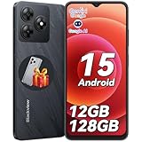 Blackview Handy Ohne vertrag Android 15, 12GB+128GB/2TB TF, 90Hz 6.56', 5000mAh Smartphone ohne vertrag Günstig, Octa Core, 13MP+8MP, Dual SIM/Fingerabdruck/GPS/OTG/Handytasche/Härtungsfolie
