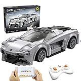 CaDA Ferngesteuertes Auto Klemmbausteine Dual Control 308Pcs Lotus License C51071W Rc Auto Bausteine Set Spielzeug ab 2 Jahre, STEM Auto Spielzeug Klemmbausteine