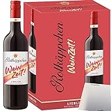 Rotkäppchen Weinzeit Rot lieblich Rotwein Beerig-Fruchtig 10% vol. 6er Pack (6x750ml Flasche) + usy Block