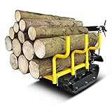BAMATO Mini Raupendumper MTR-300H | Zuladung: bis 300 kg | 6,5 PS Leistung | 6 Vorwärts- und 2 Rükwärtsgänge | 110mm Bodenfreiheit| Schubkarre Minidumper Dumper