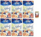 Riso Scotti - Riso Milleusi 8' - Schneller Kochreis für alle Zubereitungen, bereit in 8, 6x 1 Kg + Italian Gourmet polpa 400g