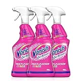Vanish Oxi Action Vorwaschspray Color – 3 x 750 ml – Effektiv gegen 100+ Arten von Flecken – Fleckenentferner für die Vorbehandlung bunter Wäsche