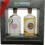 Nonino 2er Grappa Geschenkset Grappe Vigneti Chardonnay und Merlot zu je 0,35l in Geschenkpackung (1 x 0.7 l)