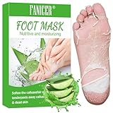 2 Paar Fußmaske, Fussmaske Feuchtigkeitsspendende, Anti Hornhaut Socken, zur Repariert Raue Fersen, Fußpflege Geschenke,Aloen