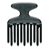 Niavida Fingerstyler 1 x Schwarz Strähnenkamm Lockenkamm Kamm Afrokamm Afro Pick