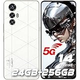 CUBOT MAX 5(2024) 5G Handy Ohne Vertrag - 24GB+256GB Smartphone Ohne Vertrag, 6.95“ FHD+(144Hz) Gaming Handy, 100MP Kamera, 5100mAh/33W, Dual SIM 5G/Android 14/NFC/Face ID/BT5.3/WiFi 6