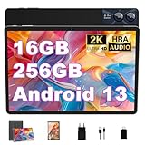 GOODTEL Tablet Android 13 Octa-Core, 27,9 cm (11 Zoll), 16 GB RAM + 256 GB ROM (1 TB TF), 5 G + 2,4 G WiFi, 13 MP + 5 MP, Touchscreen mit Schutzhülle, Tastatur und Maus, Schwarz