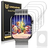 UniqueMe für Apple Watch 45mm Series 9/8/7 Schutzfolie, [6 Stück Flexible TPU Folie] [HD-Klar] [Maximale Abdeckung] [Selbstheilung] Displayschutz Folie für iWatch 45mm