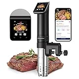 KitchenBoss Sous Vide Garer Stick WLAN: G330 Wifi Präzisionskocher Präziser Temperatureinstellung bis 90°C IPX7 Wasserdicht TFT Touch-Display Immersion Tauchzikulator 360° Zirkulation mit Timer