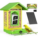 birdsnap® M53 - Vogelfutterstation aus Metall mit Kamera Solarpanel DIY Add-on & 64G SD-Karte Automatische Aufzeichnung von Vogelvideo, KI-Identifizierung von Vögeln, hängende Kamera,