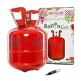 Helium Ballongas für 20 Ballons | Heliumflasche 140L Gasfüllung Folienballons Luftballons | Party Hochzeit