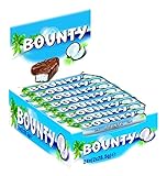 Bounty Schokoriegel, Kokos und Schokolade Geschmack, 24 Riegel in einer Packung (24x 57g)