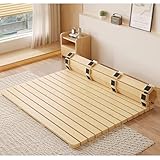 Faltbare Latten mit Anti-Rutsch-Pads, Holz-Bunkie-Bunkie-Brett für Matratzenstütze, ideal für Böden und verschiedene Bettgrößen