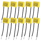 10 Stück LED Entstörer Kondensator bei Blinkenden, Kondensator X2, Nicht Ausgehenden LED Lampen, Entstörkondensator 0,22µF 275V X2 Radial