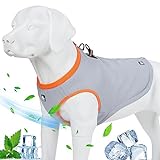 MOKCCI Truelove Hund Kühlweste Geschirr Kühler Jacke mit Verstellbare Reißverschluss für Outdoor Jagd Training und Camping