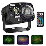 GOMETY Discokugel Deko Discolicht Partylicht, Musikgesteuertes RGB LED DJ Licht Disco Licht mit 60 Lichtmodi, Fernbedienung, USB Kabel Disco Kugel Diskokugel für Party Lichter Hochzeiten Geburtstage
