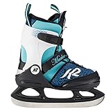 K2 Mädchen Marlee Ice Skates Schlittschuhe, Schwarz/Blau/Hellblau, 35-40 EU