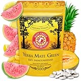 Yerba Mate Green Melon de Guava 500g – Brasilianische Yerba Mate-Tee mit Melone, Guave, Jackfrucht, Ananas & Kokos - Exotisch & fruchtig - Luftgetrocknet, vegan