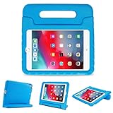 ProCase iPad Mini 5/ Mini 4 Kinderhülle Stoßfest Weich Silikon Hülle für Kinder, mit umwandelbarer Handgriff Handle, Leicht Schutzhülle Stand Case Cover für iPad Mini 5 2019/ Mini 4 2015 –Blau