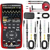 XEAST 2 Channel Handheld Oszilloskop, DDS Signalgenerator, 25000 Counts Digital Multimeter, 3-in-1 Universal Tester, 50MHz Bandbreite 280MSa/s High Sampling Professional Oszilloskop