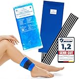 COOLMEDIC Premium Kühlpad Kühlkompresse inkl. Bandage | XXL Kalt Warm Kompresse 29x12cm | Mehrfach-Kompresse Kühlpads Gel Kühlkissen Kaltkompresse z. Kühlen von Schmerzen f. Kinder & Erwachsene