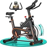 Heimtrainer Fahrrad, DMASUN Hometrainer Fahrrad mit magnetischem Widerstand, Leises Wartungsfreies Ergometer Heimtrainer mit LCD-Screen, Idoor Bike mit weichem Sitzbezug, 160kg Belastbar