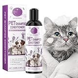 Hundeshampoo und Spülung – Natürliches 100 ml Hundeshampoo | Lavendel Pet Detangler Hundeshampoo | empfindliche Haut pflanzliche Haustierbedarf desodorierendes Welpen-Shampoo tragbar für Haustiere