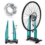 West Biking Zentrierständer Fahrrad 16-29” - abnehmbarer Fahrrad Zentrierständer Felgen Zentrierwerkzeug mit Speichenschlüssel, Fahrrad Radausrichtung Reparaturwerkzeug für Heimmechaniker (16-27.5in)