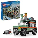 LEGO City Offroad Geländewagen - Bauspielzeug Set für Jungen und Mädchen ab 6 Jahren - Geschenk zum Geburtstag oder für Feiertage - Inkl. Abenteurer Minifigur und Zubehör 60447