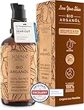 ARGANÖL BIO KALTGEPRESST | 100% Rein | Für Haare Haut & Nägel | Pipette+Pumper | Original aus Marokko | 100ml im lichtgeschützten Braunglas | Für Kosmetik | Feuchtigkeitspflege von Soena