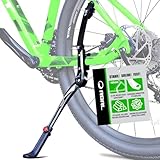 RBRL Fahrradständer Aluminiumlegierung, Seitenständer Fahrrad Universal für 26-29 Zoll, Stabil Fahrradständer für Mountainbike/Rennrad/MTB, Höhenverstellbar mit rutschfestem Gummifuß